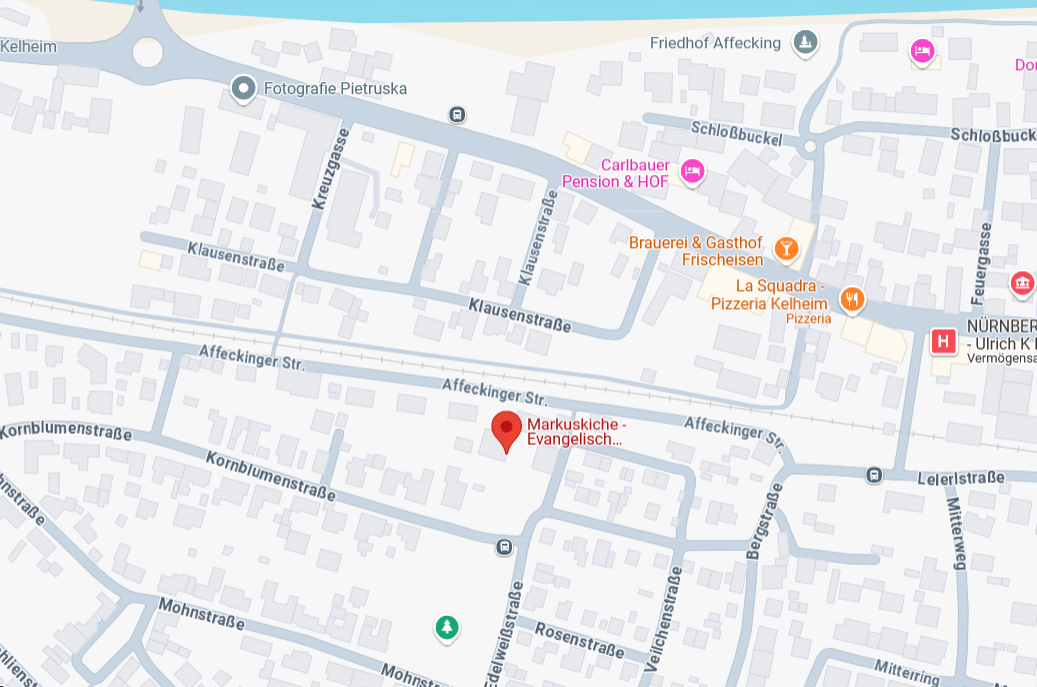 St. Markuskirche in Google-Maps